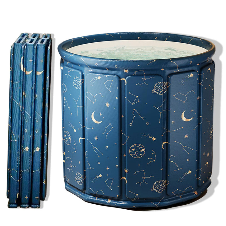 AYES Faltbare Badewanne für Erwachsene, Tragbare Eisbadewanne für Kaltwassertherapie Training, Outdo