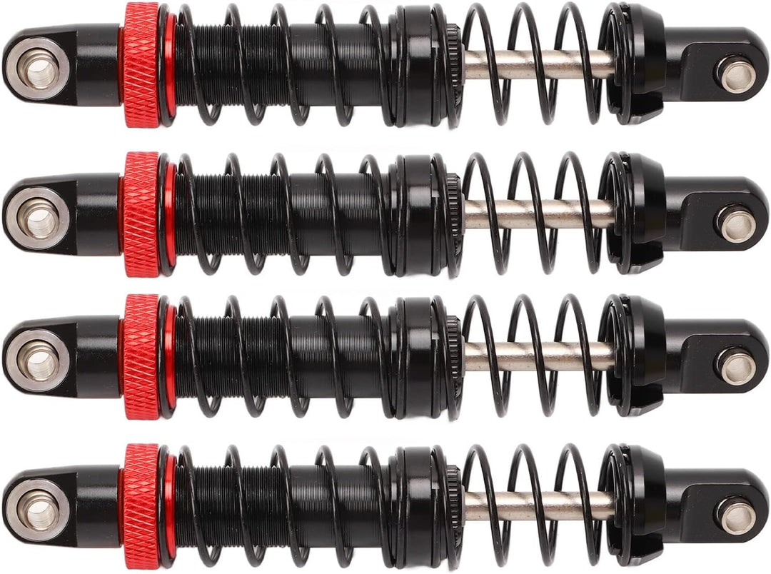 Zerodis RC-Öldämpfer, Doppelfeder, Zwei Abschnitte, Einstellbar, 4 Stück, RC-Stossdämpfer-Dämpfer RR