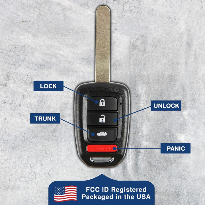 KeylessOption Schlüsselloser Funkschlüssel für Honda Accord Civic 2016–2019 MLBHLIK6–1TA