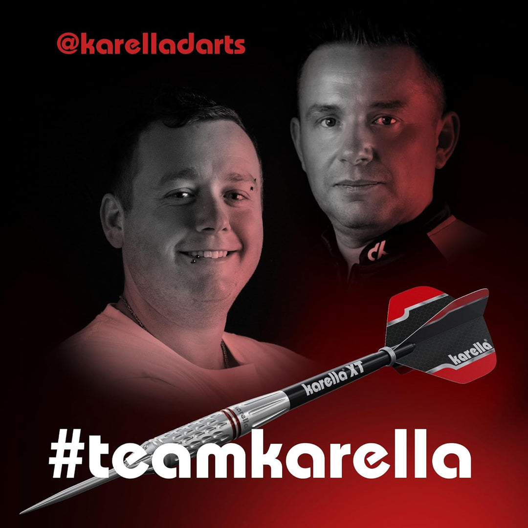 Karella Surround Quadro, 4-teilig Eva, Dartboard Catchring, Auffangring für alle Dartscheiben, schwa
