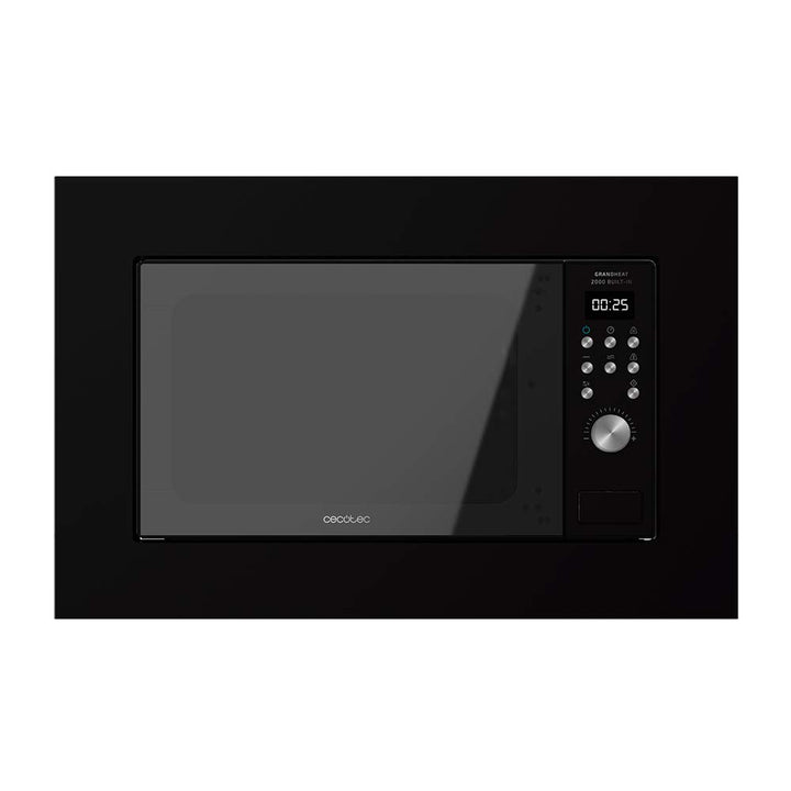 Cecotec Digitale und einbaubare Mikrowelle GrandHeat 2000 Built-in Black. 20 Liter Fassungsvermögen
