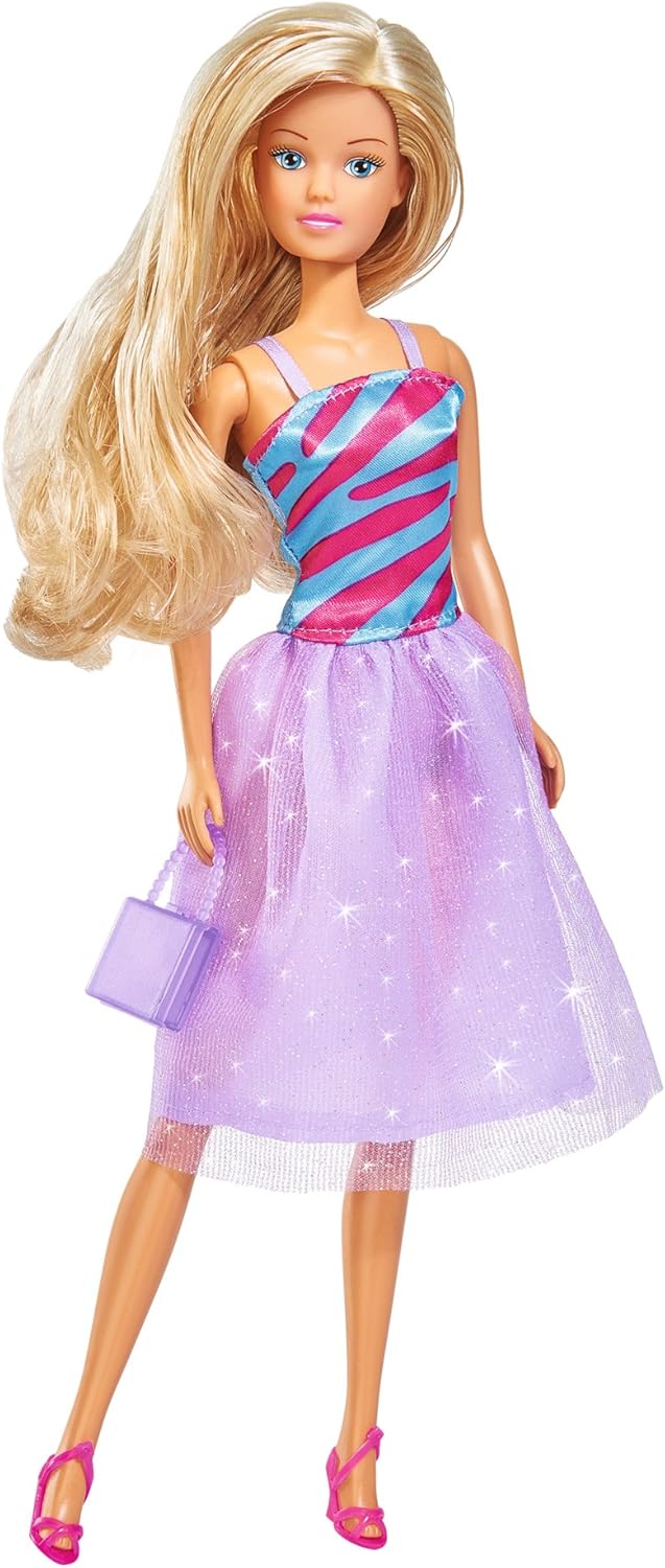 Simba 105733092 - Steffi Love Fashion Deluxe, Spielpuppe im Abendkleid, mit acht zusätzlichen Kleide