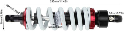 290 Mm Hinterer Stossdämpfer Dämpfer Feder Passend für Dirt Pit Bike ATV für Pitbike Schocker 290 Mm