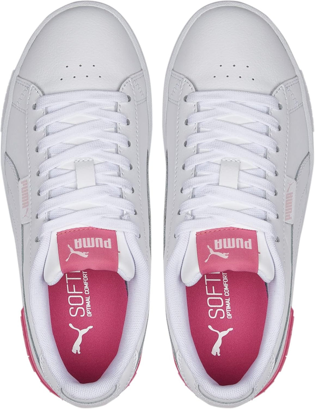 PUMA Mädchen Jada JrRoad Running Shoe 35.5 EU Puma White Puma White Almond Blossom Sunset Pink, 35.5