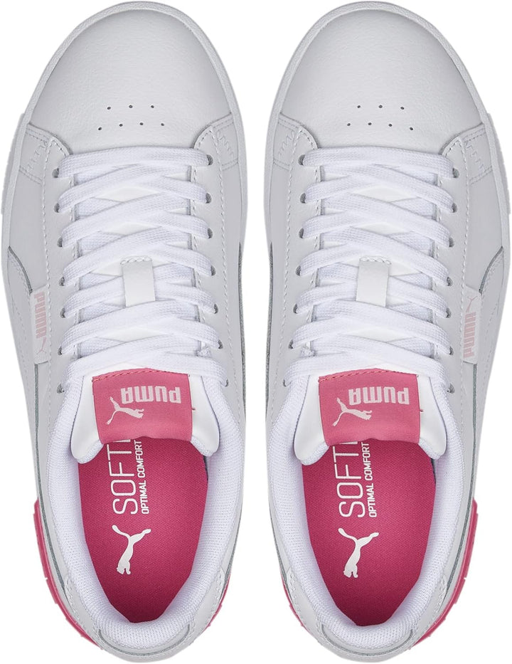 PUMA Mädchen Jada JrRoad Running Shoe 35.5 EU Puma White Puma White Almond Blossom Sunset Pink, 35.5