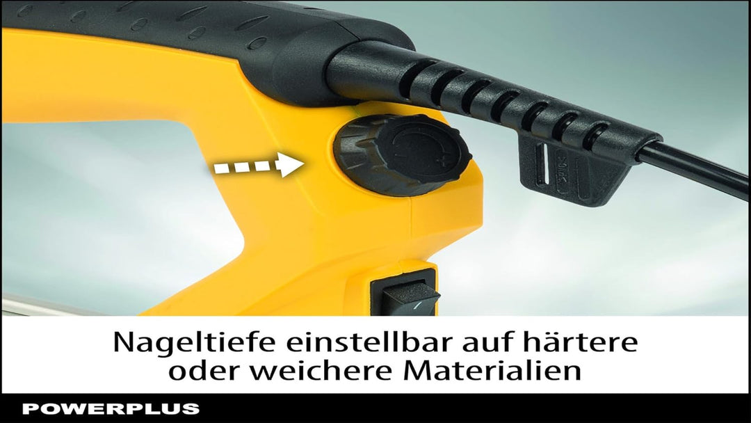 POWERPLUS Elektrotacker POWX13800 - Tacker - Nagler 50W - 500 Acc.