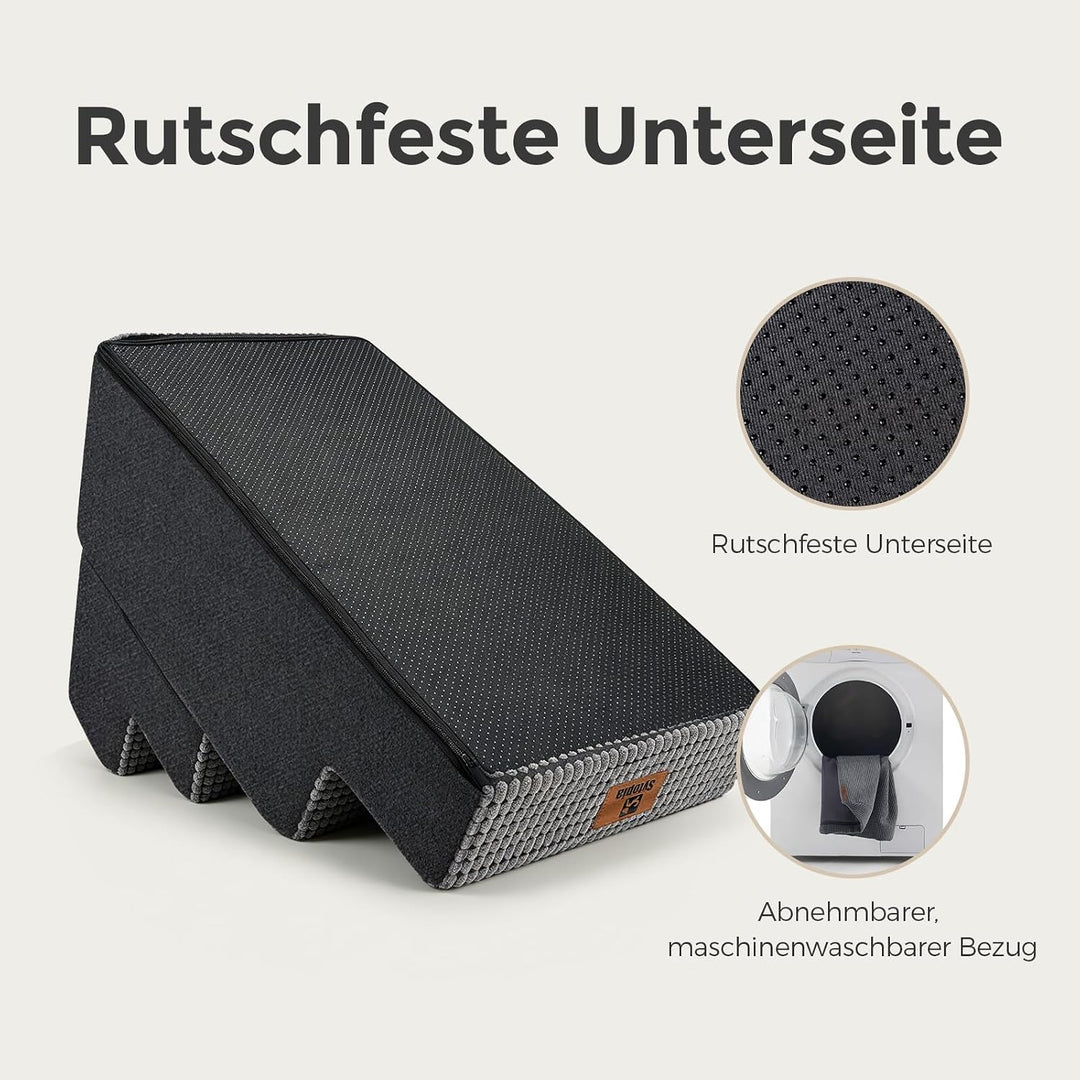 Sytopia Hundetreppe 4 Stufen, 45,7 cm hoch, bis 35 kg, Haustiertreppe für kleine/mittelgrosse Hunde