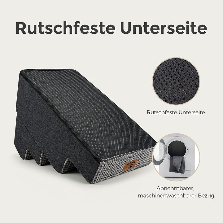 Sytopia Hundetreppe 4 Stufen, 45,7 cm hoch, bis 35 kg, Haustiertreppe für kleine/mittelgrosse Hunde
