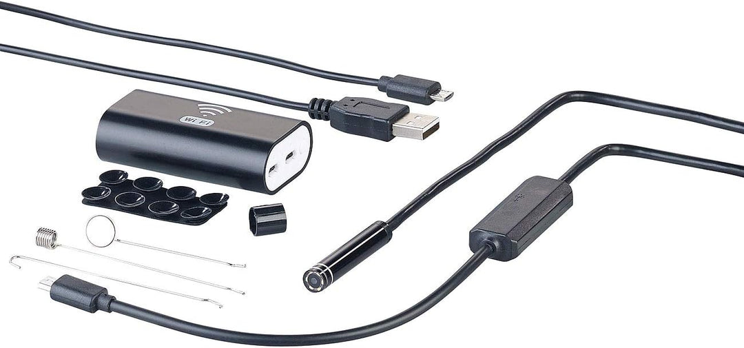 Somikon Endoskopkamera iPhone: WiFi-HD-Endoskop-Kamera für iOS- und Android-Mobilgeräte, 2 m (Endosk