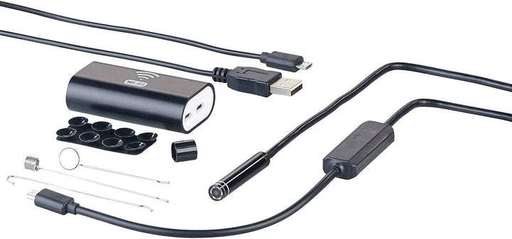 Somikon Endoskopkamera iPhone: WiFi-HD-Endoskop-Kamera für iOS- und Android-Mobilgeräte, 2 m (Endosk