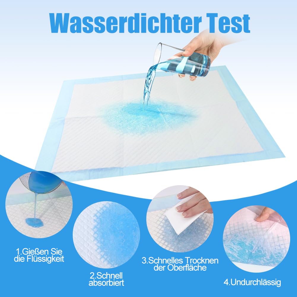 100 Stück Baby Inkontinenzunterlage Wickelunterlage Einweg, 33 × 45 cm Baby Wickelauflage, Changing