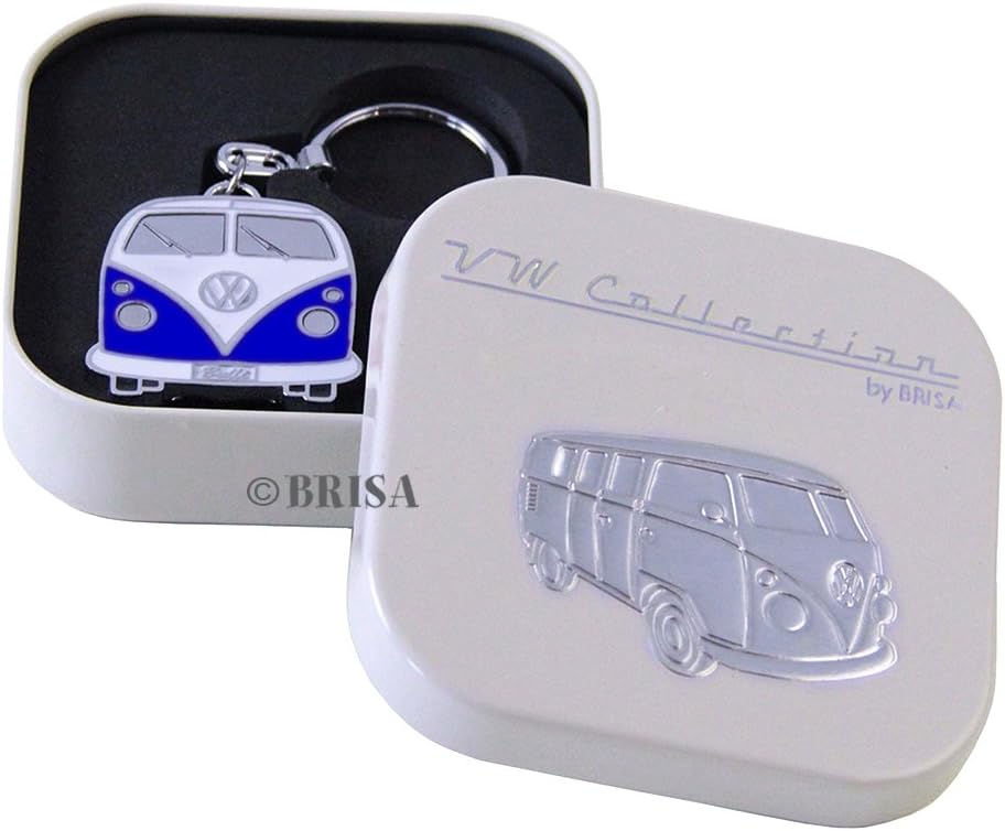 BRISA VW Collection - Volkswagen Emaillierter Metall Schlüssel-Anhänger-Ring Schlüsselbund-Accessoir