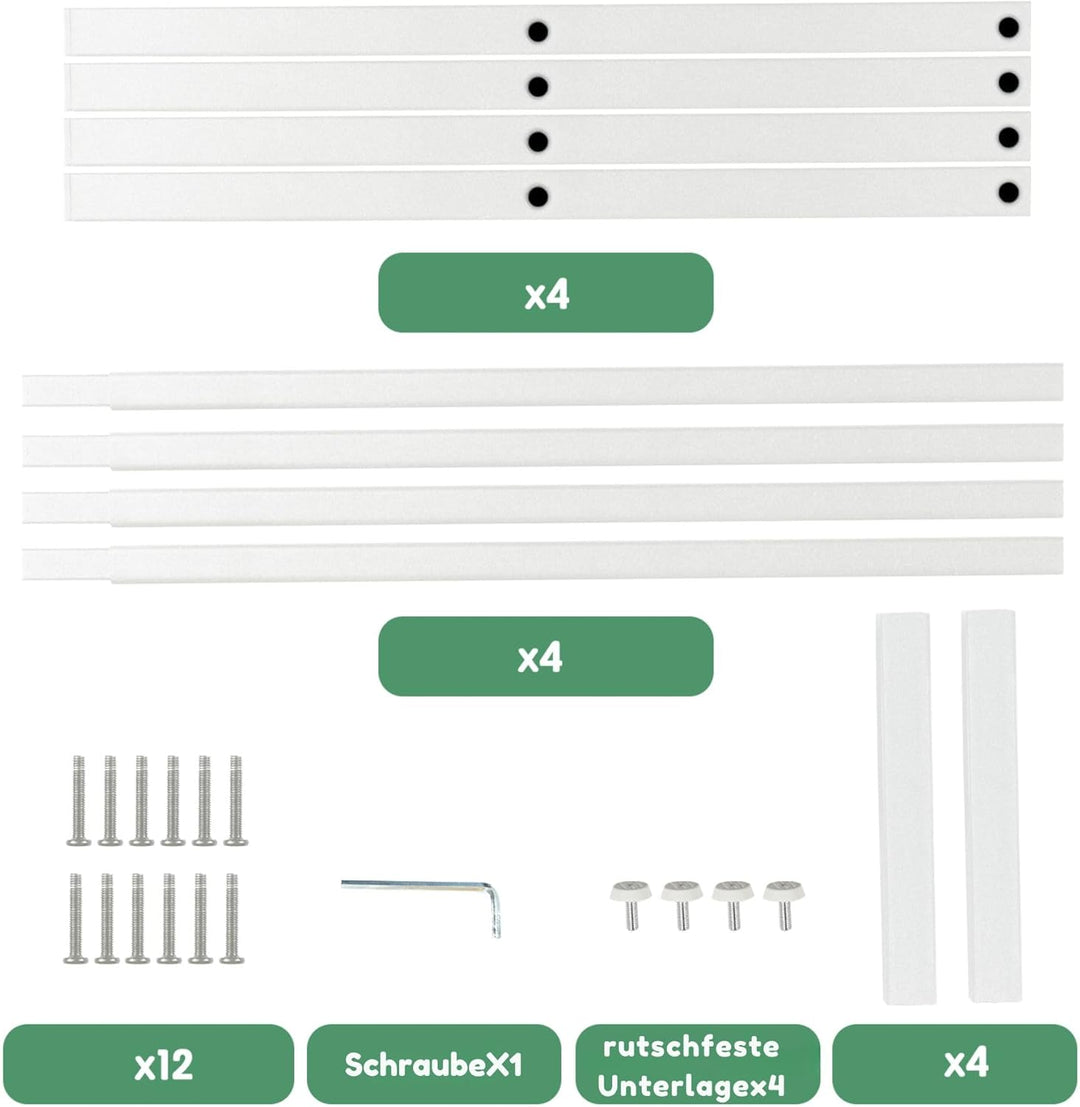 Ausziehbar Schuhregal mit 2 Etagen, Metall-Schuhständer Schmal Kleines Schuhregal, Robustes Design,