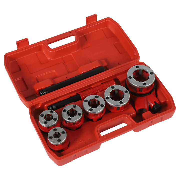 Ratchet Pipe Threader Kit, Klempner-Rohrgewinde-Kit, Manuelles Rohrgewinde-Werkzeug-Set, Werkzeug fü