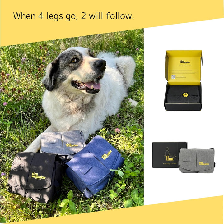 Arrivly SixWalker Leckerlibeutel für Hunde mit Magnetverschluss, Praktischer Futterbeutel Hundetrain