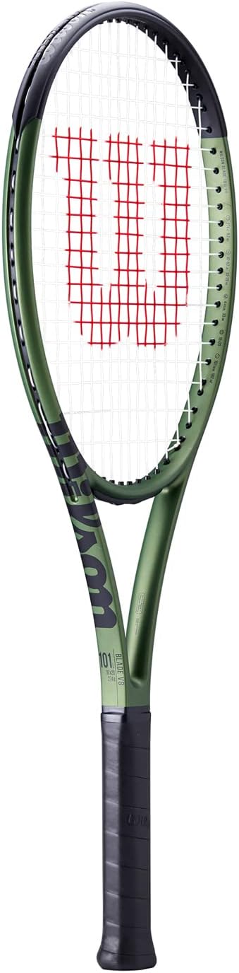 Wilson Blade 101L V8 unbesaitet 274g Tennisschläger Grün - Griffstärke 3, 3