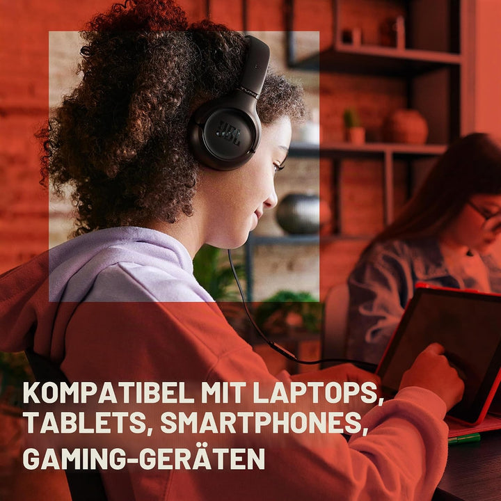 JBL Tune 530 C, kabelgebundene On-Ear-Kopfhörer mit Mikrofon, JBL Pure Bass Sound, EQ-Presets, USB-C