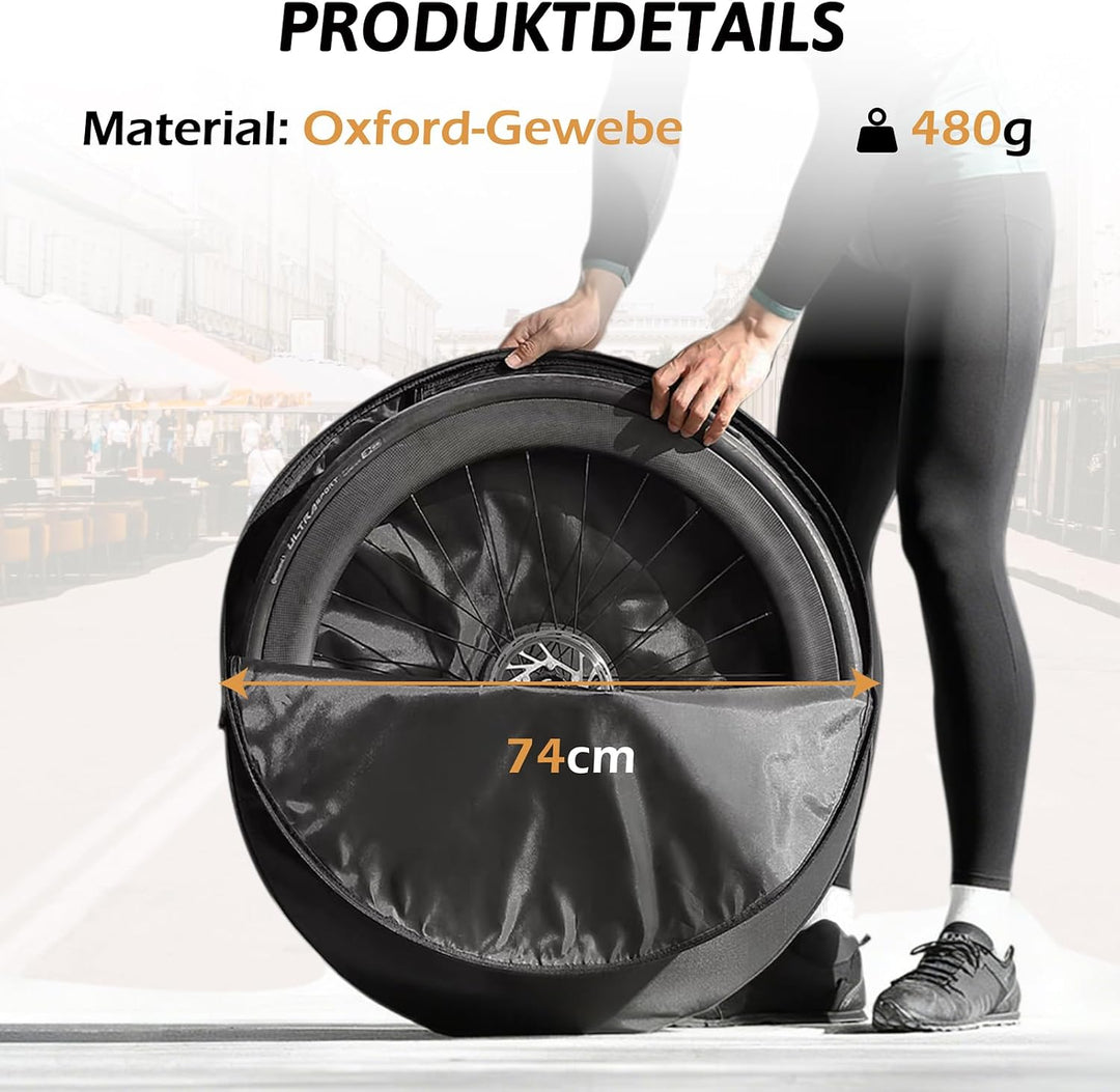TRIWONDER MTB Laufradtasche 26 27.5 29 Zoll, Leicht und Wasserdicht Tragetasche Radtragetasche Rennr