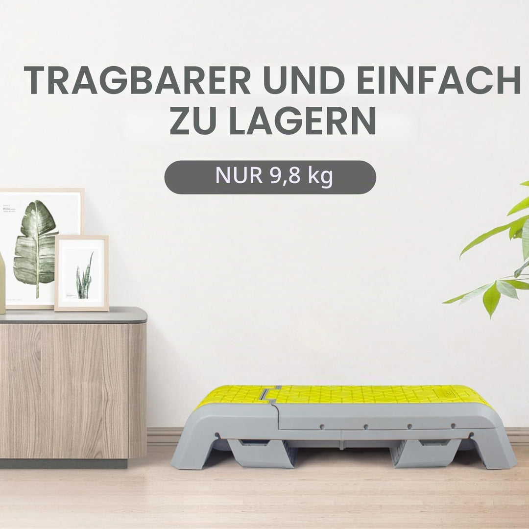 leikefitness Multifunktionale Aerobic Deck mit Cord Workout Plattform Einstellbare Hantel Bank Gewic