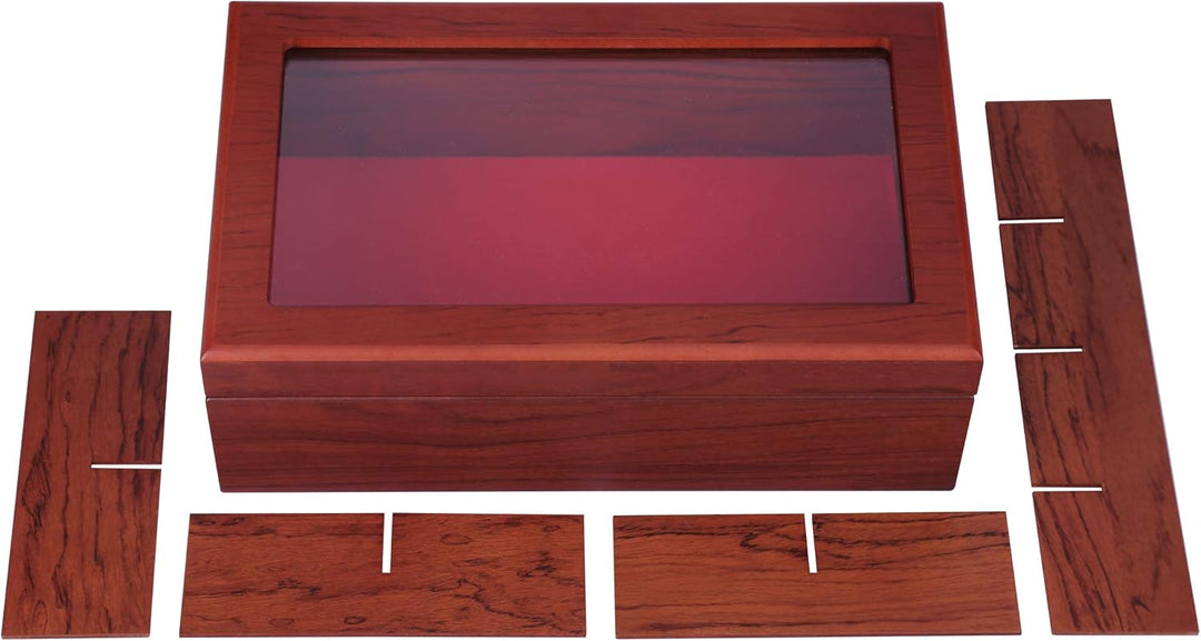 Tee Box von Apace Living - Luxeriöse Tee Aufbewahrung Box Holz – 8 Fächer für die Aufbewahrung von T