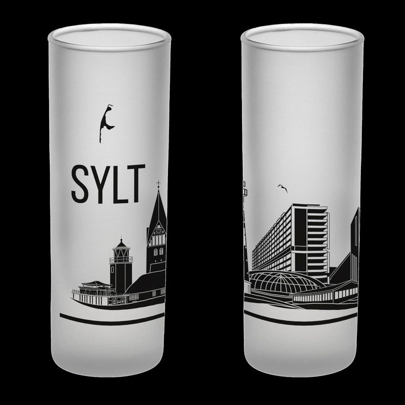 3forCologne Schnapsgläser 6,5cl | 6er Set | Sylt Skyline| Pinnchen, Shotgläser, Tequila, Vodka, Obst