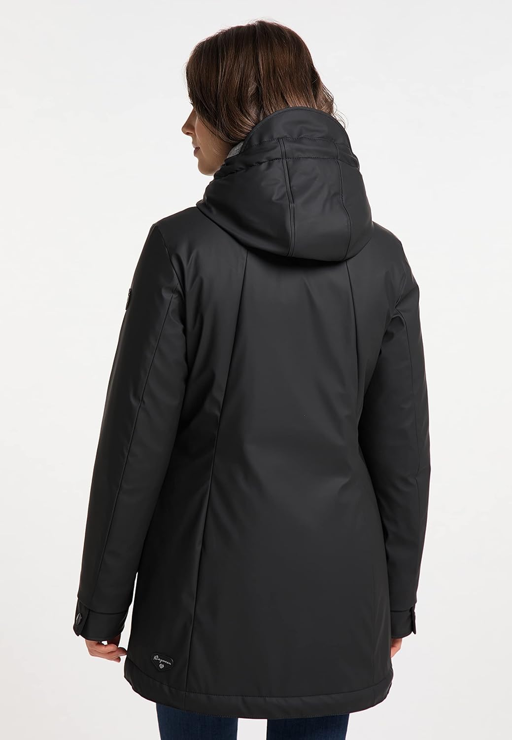 Ragwear Zuzka Rainy Damen Regenjacke Jacke Übergangsjacke, M Schwarz