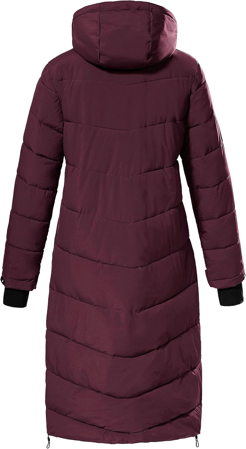 Killtec Damen Kow 62 Wmn Qltd Ct Wintermantel/Mantel in Daunenoptik mit Kapuze 40 Rosa, 40 Rosa