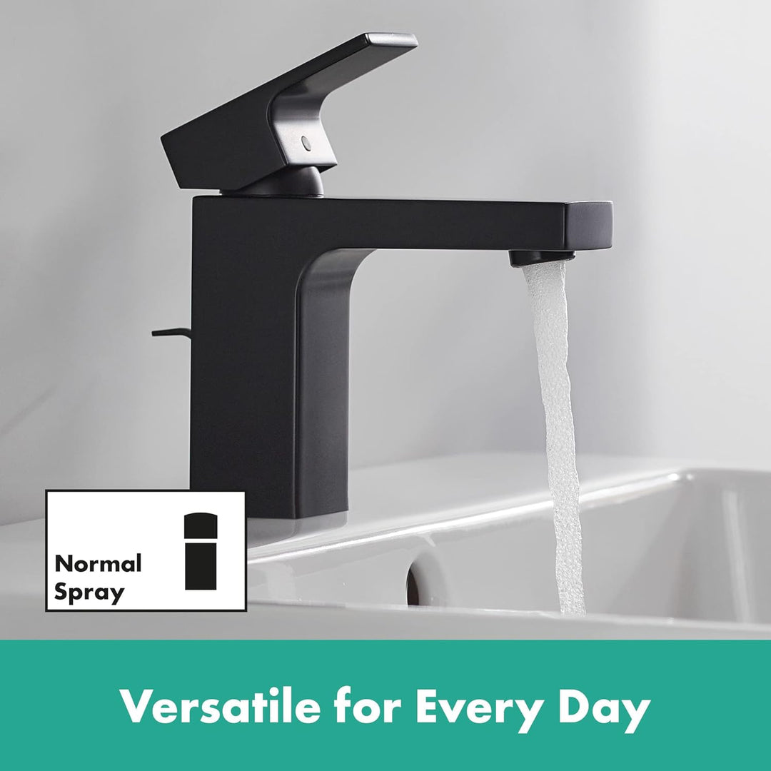 hansgrohe Vernis Shape - Waschtischarmatur mit Zugstangen-Ablauf, energiesparend (CoolStart), isolie