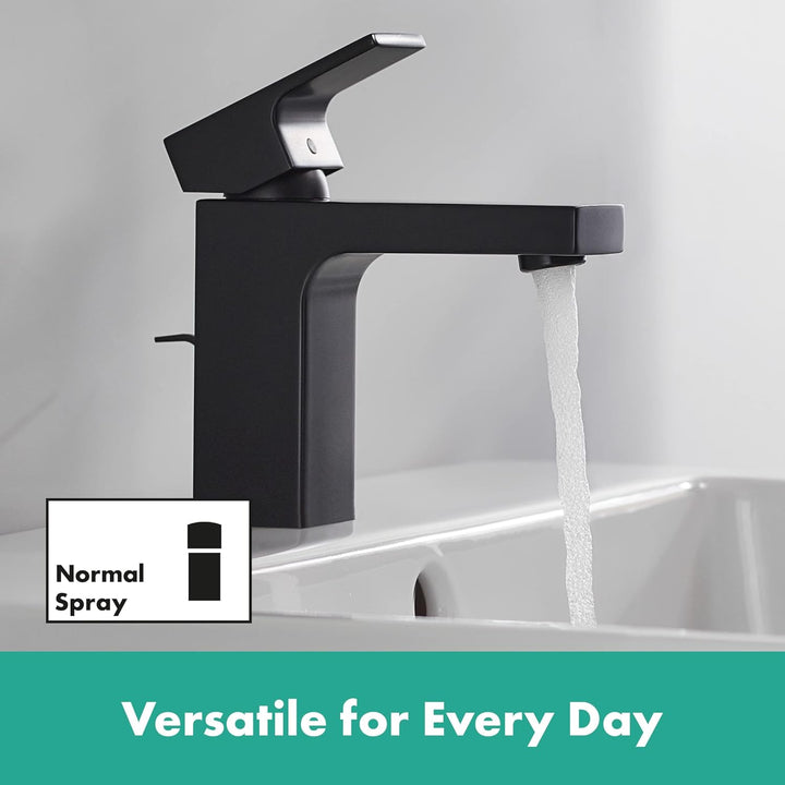 hansgrohe Vernis Shape - Waschtischarmatur mit Zugstangen-Ablauf, energiesparend (CoolStart), isolie