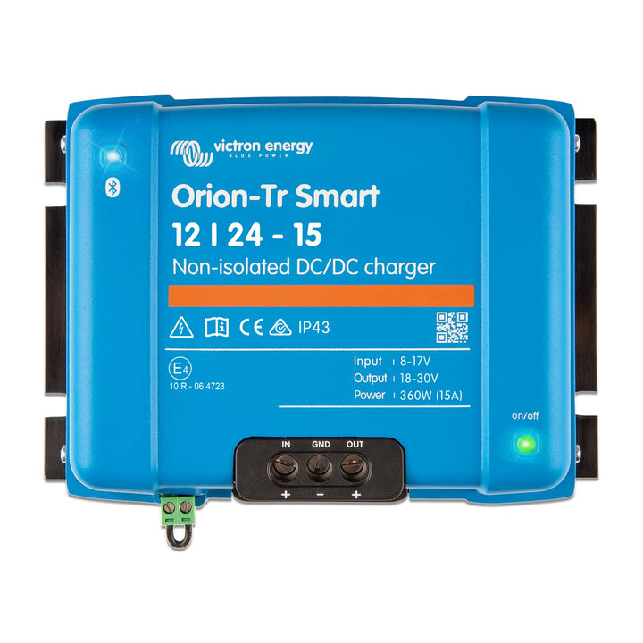 Victron Energy Orion-Tr Smart 12/24-Volt 15 Amp 360-Watt DC-DC Ladebooster, Nicht isoliert (Bluetoot
