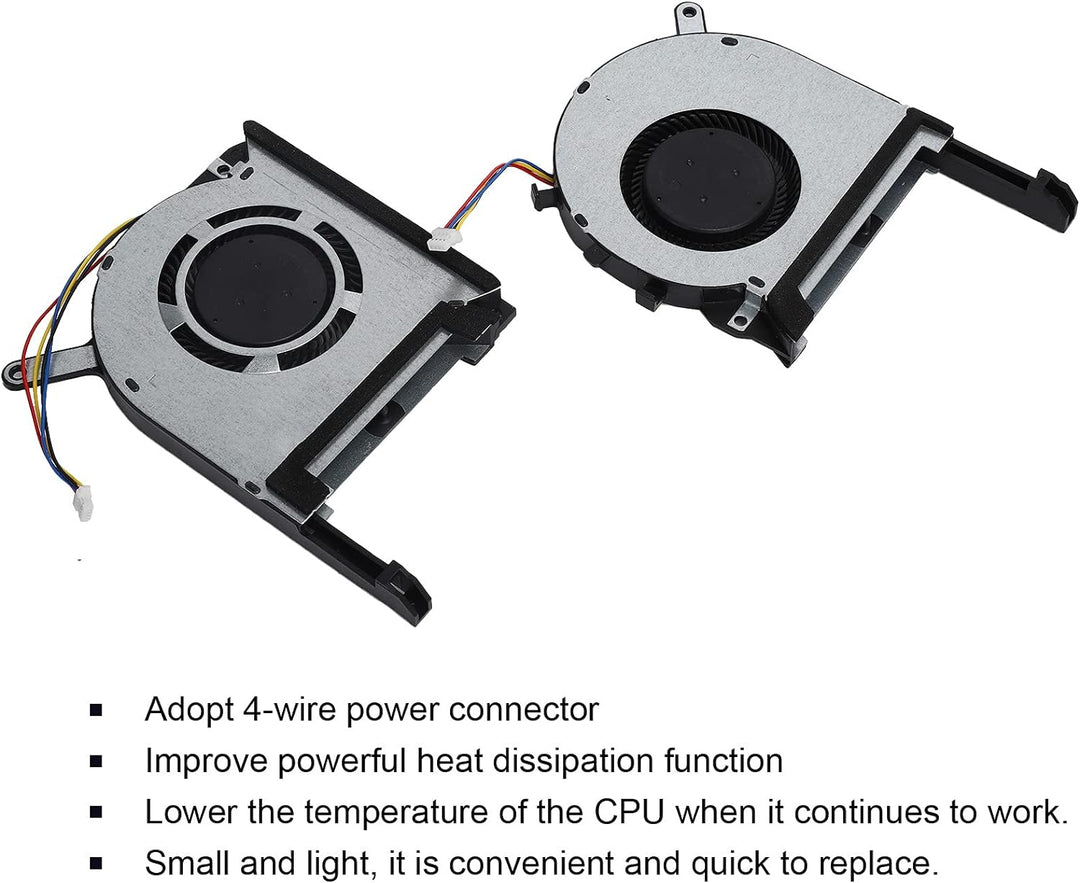 PUSOKEI 2pcs Laptop-Lüfter, 4-adriger Stromanschluss Computerlüfter für ASUS TUF FX505 FX505ge FX505
