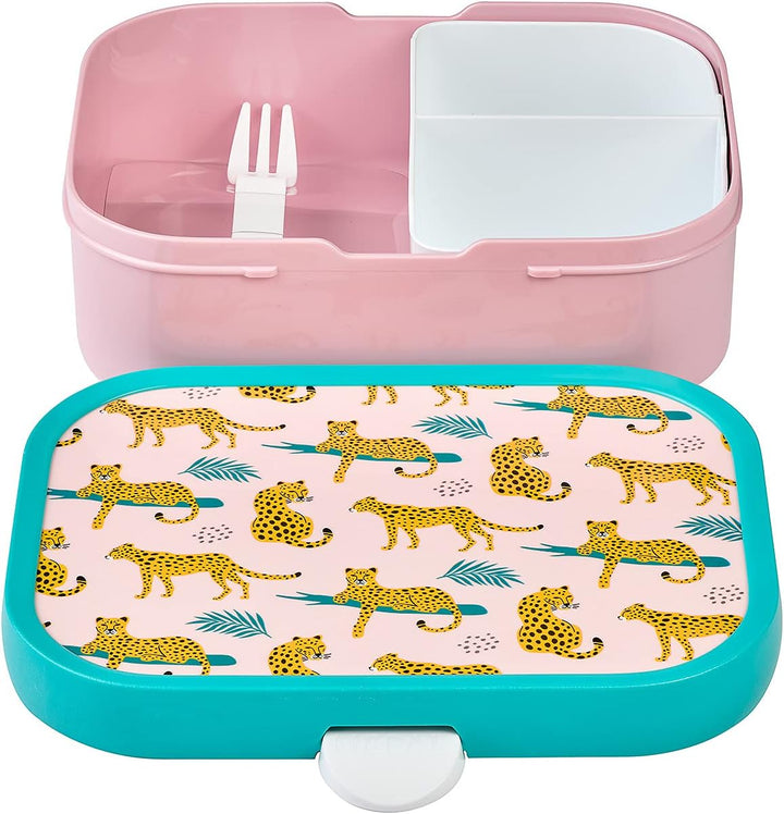 Mepal Brotdose Kinder - Bento Box Kinder - Brotdose Kinder mit Fächern & Gabel - Meal Prep Box mit C