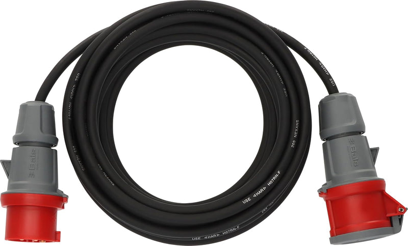 Brennenstuhl CEE Verlängerungskabel IP44 (10m Kabel, H07RN-F 5G2,5, 5-polig mit CEE Stecker und Kupp