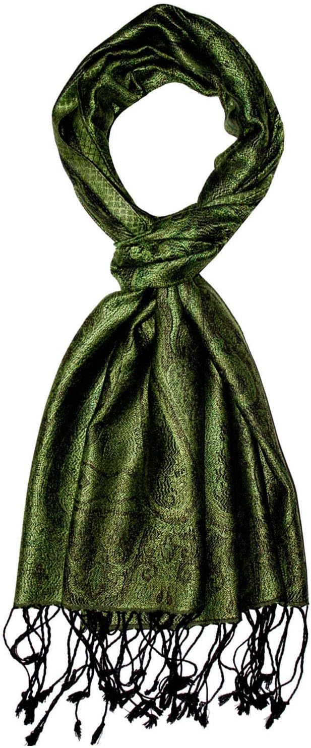 Lorenzo Cana Pashmina Schal Schaltuch jacquard gewebt 100% Seide Paisley Muster Seidenschal Seidentu