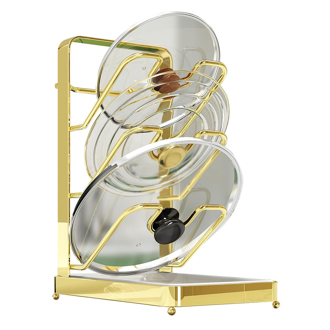 Deckelhalter, Küchen Organizer, Vertikaler Topfdeckelhalter, Deckel Organizer Küche mit 3 Ebenen, pl