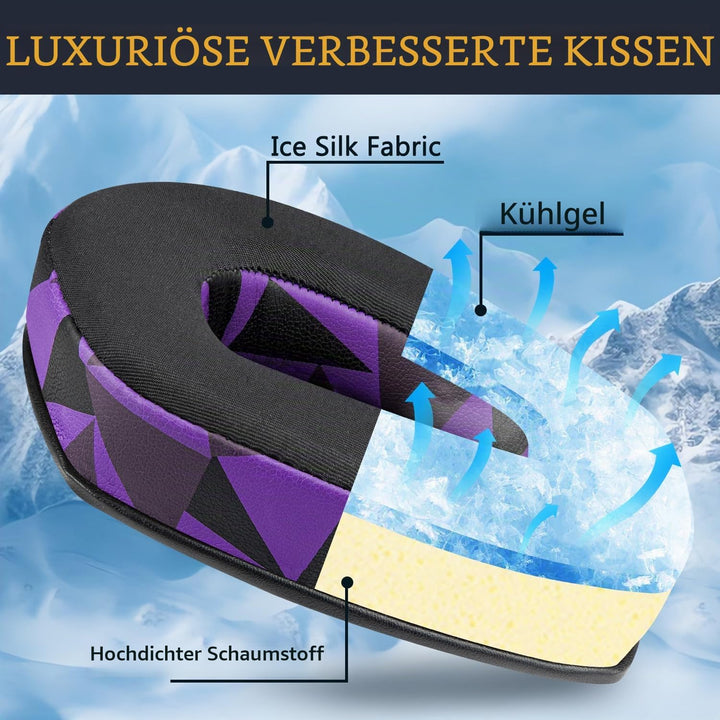 SOULWIT Kühlgel Ersatz Ohrpolster für Sennheiser RS165/RS175/RS185/RS195 (RS 165 175 185 195 RF), Er