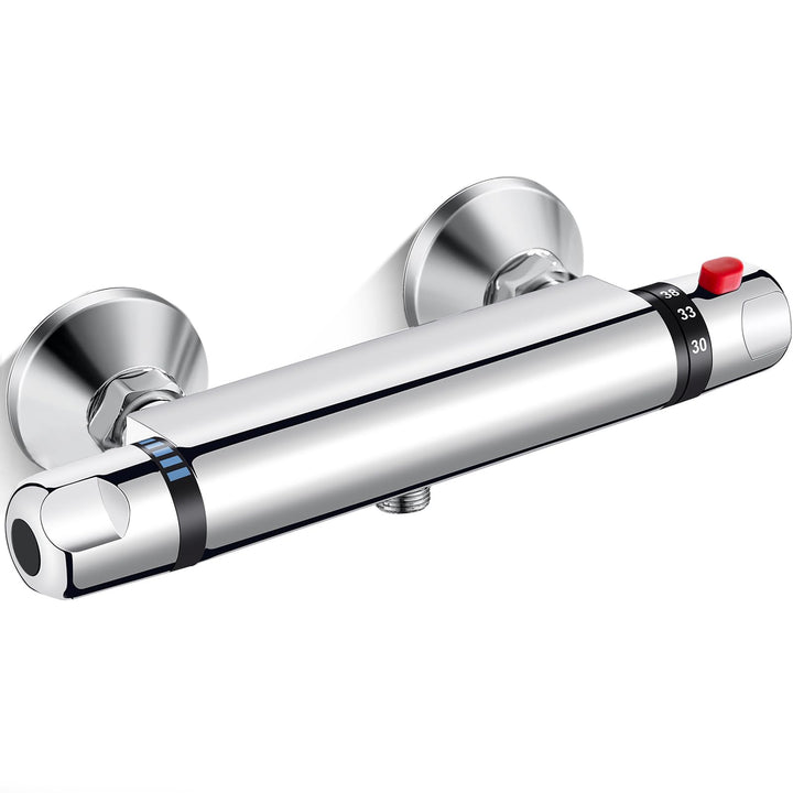 AIMOYO Duscharmatur mit Thermostat, Aufputz Duschthermostat Mischbatterie Dusche Thermostat Duscharm