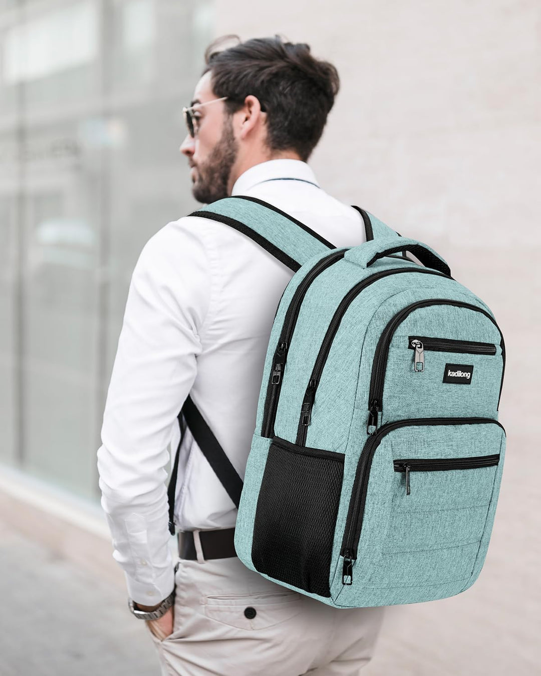 kadilong Rucksack Laptop Herren,Schulrucksack Jungen Teenager Schule Schultasche Schulranzen mit USB