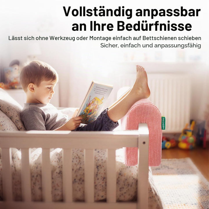 AEOCOO Bettkantenschutz für Kinderbetten 70 cm – weiche Memory-Schaum Bettumrandung, Rausfallschutz