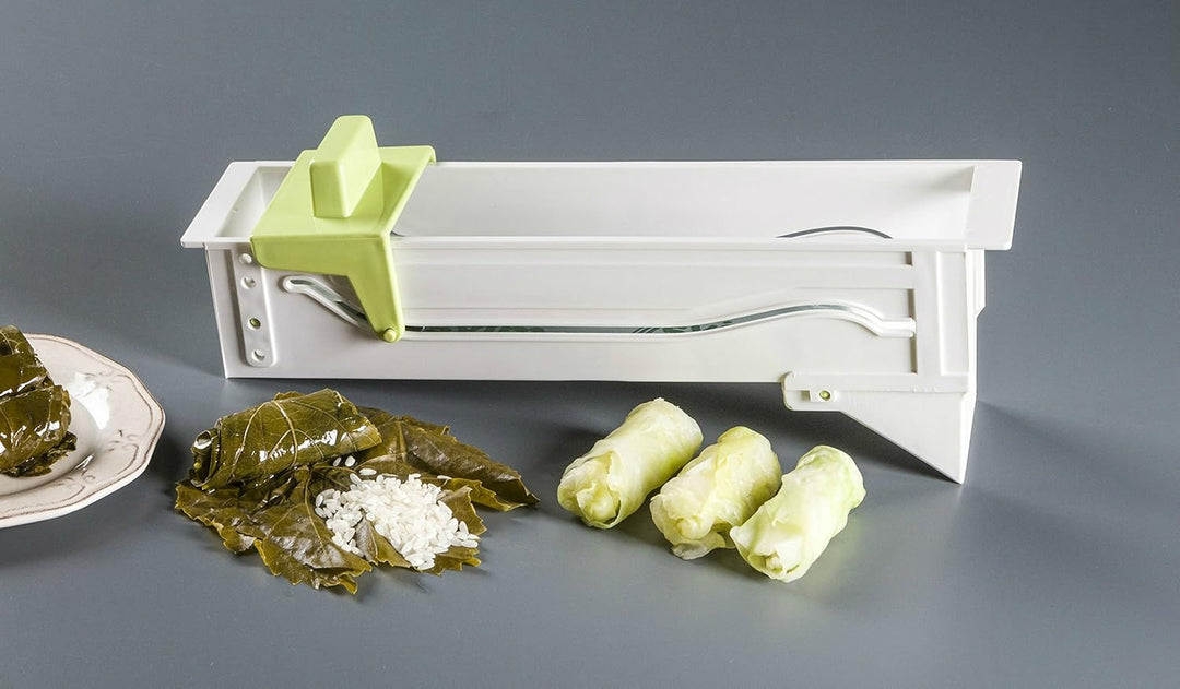 SVIM 1612 Dolma Serma Chef Weinblätter Roller, Kunststoff, weiss, 29 x 7 x 10,5 cm