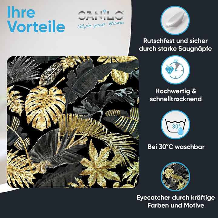 Sanilo Badematte 53 x 53 cm, rutschfeste Duschmatte für Dusche und Badewanne, Antirutschmatte maschi