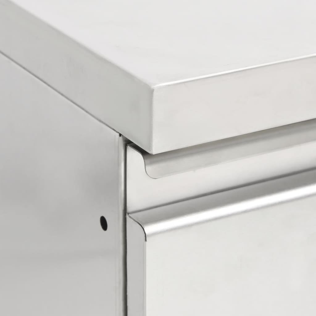 Gastro Küchenschrank mit 3 Schubladen Edelstahl 50 x 60 x (95-96) cm mit 3 Schubladen, 50 x 60 x (95