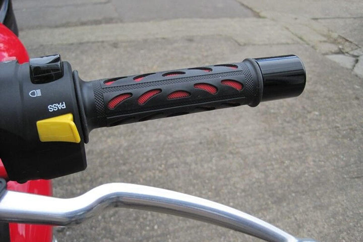 Motorrad Griffe Weiches Silikon Gummi Für 7/8" 22mm Lenker - Schwarz/Rot, Schwarz, Schwarz/Rot