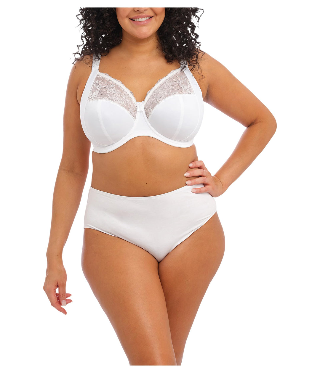 ELOMI Damen Cate Full Coverage Underwire Bra Vollschalen BH 38JJ Weiss, 38JJ Weiss