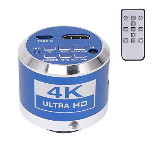 Mikroskopkamera, 4K 1080P HDMI Industrielle Elektronische Digitale Videomikroskopkamera mit Fernbedi