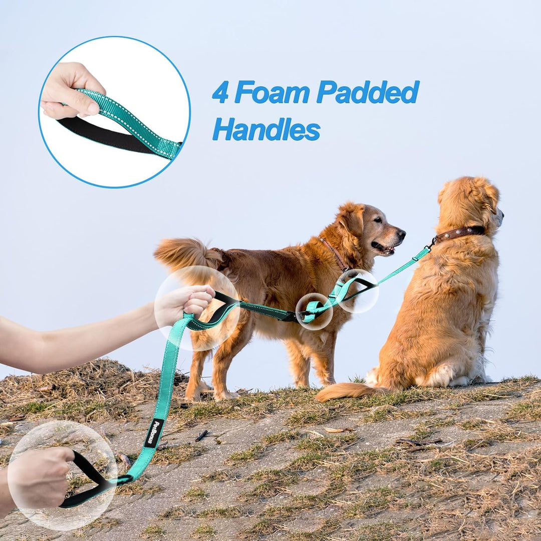 PetBonus Hundeleine Doppelleine für 2 Hunde, Keine Verwicklung hundeleine mittelgrosse grosse Hunde,