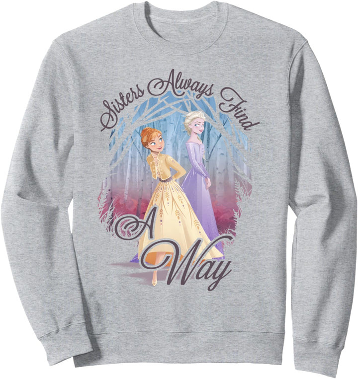 Disney Frozen 2 Anna & Elsa Sisters Always Find A Way Sweatshirt
