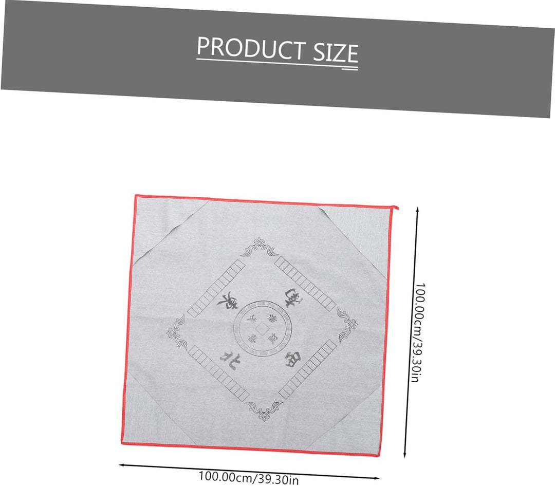 TOYANDONA Mahjong Tischdecke Party Tischläufer Karten Spielunterlage Mahjong Tischset Tischwäsche Sc