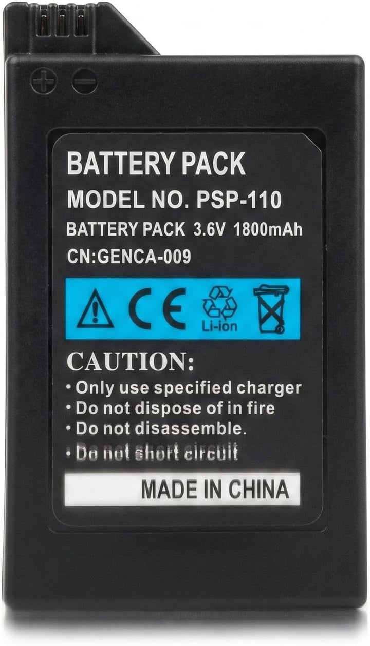 Akku und Ladegerät für Sony PSP 1000(1001, 1002, 1003, 1004, 1005, 1006, 1007, 1008, 1010), PSP Fat,