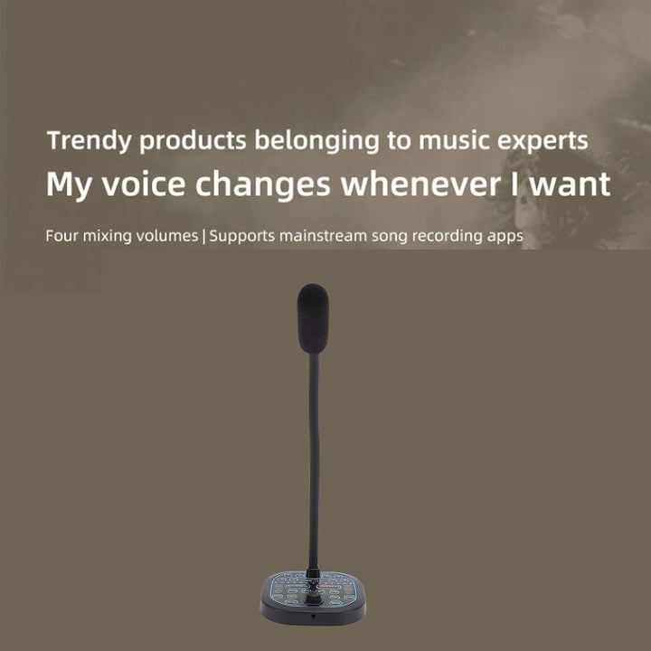 VBESTLIFE Handheld Microfon Voice Changer, Echtzeit 16 Soundeffekte Sprachwechsler für PC Smartphone